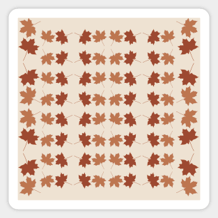 Cozy autumn repeat pattern 03 Sticker